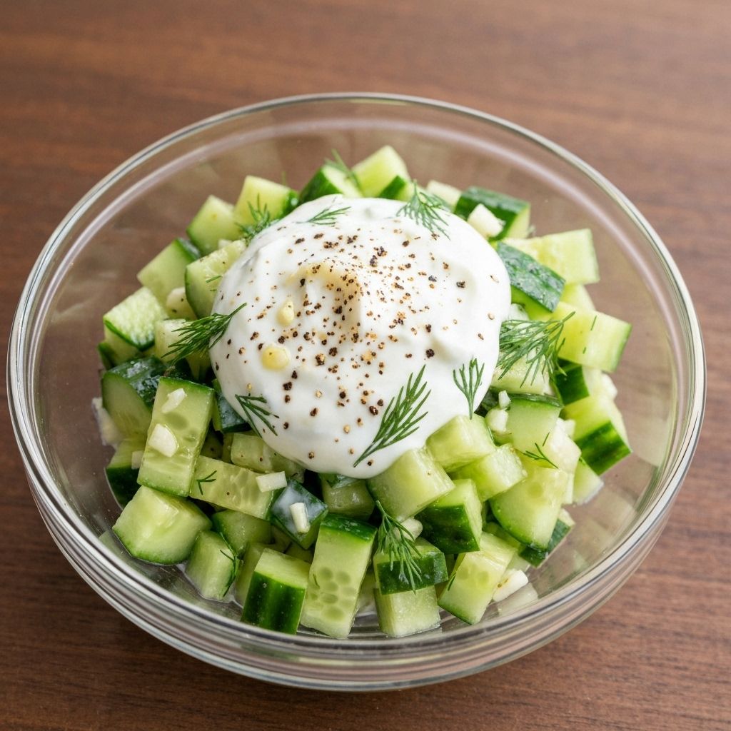 Salada de Pepino com Iogurte
